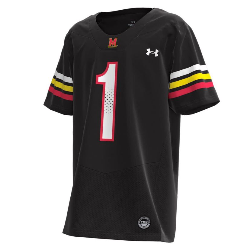 NCAA Under Armour #1 Maryland Terrapins Replica Football Jersey