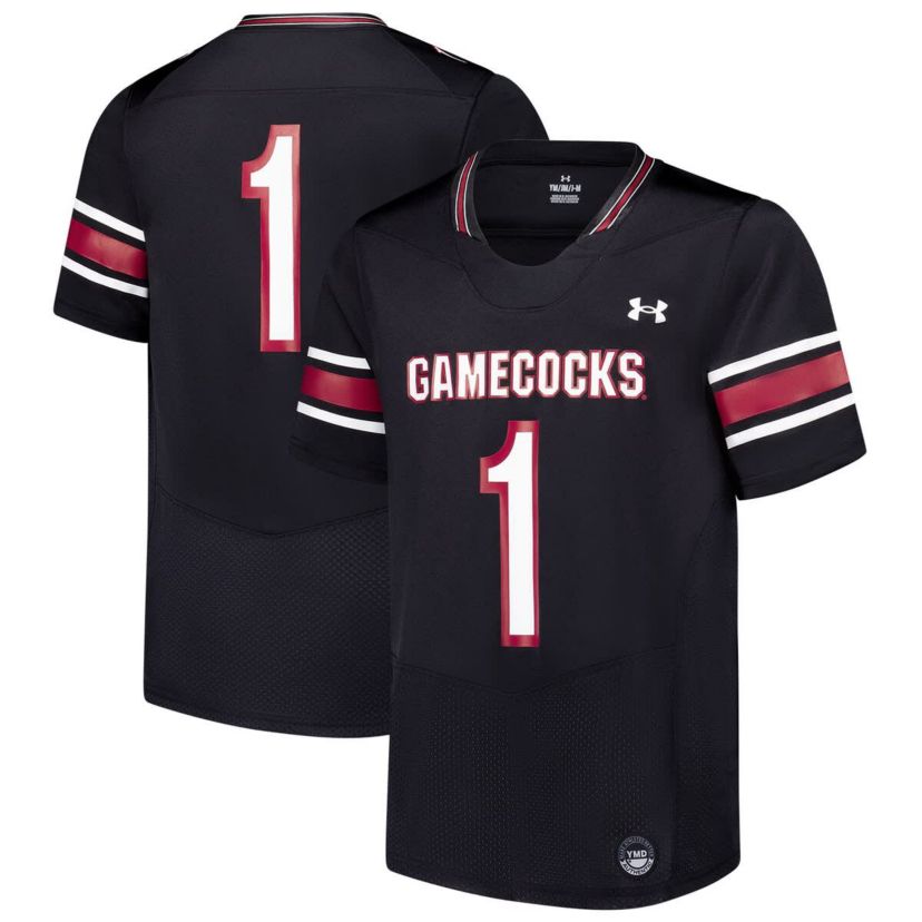 NCAA Under Armour #1 South Carolina Gamecocks Replica Football Jersey