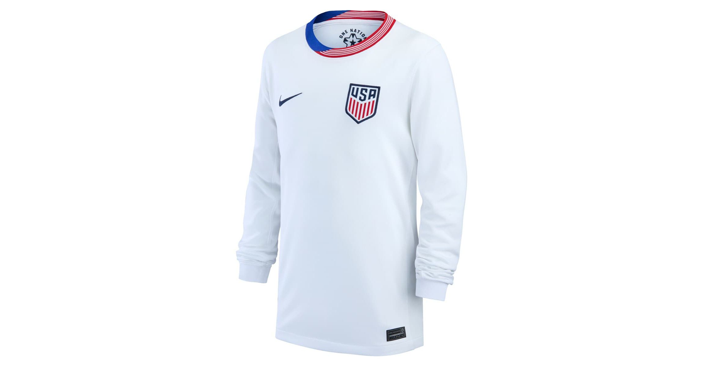 Soccer National Teams Nike USMNT 2024 Home Replica Long Sleeve Jersey