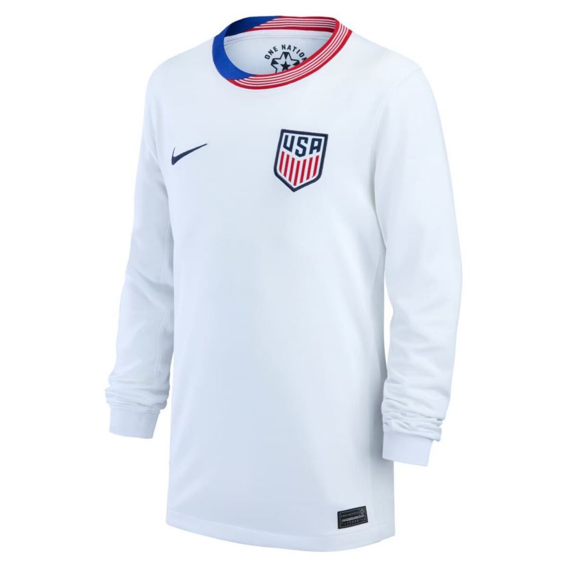 Soccer National Teams Nike USMNT 2024 Home Replica Long Sleeve Jersey