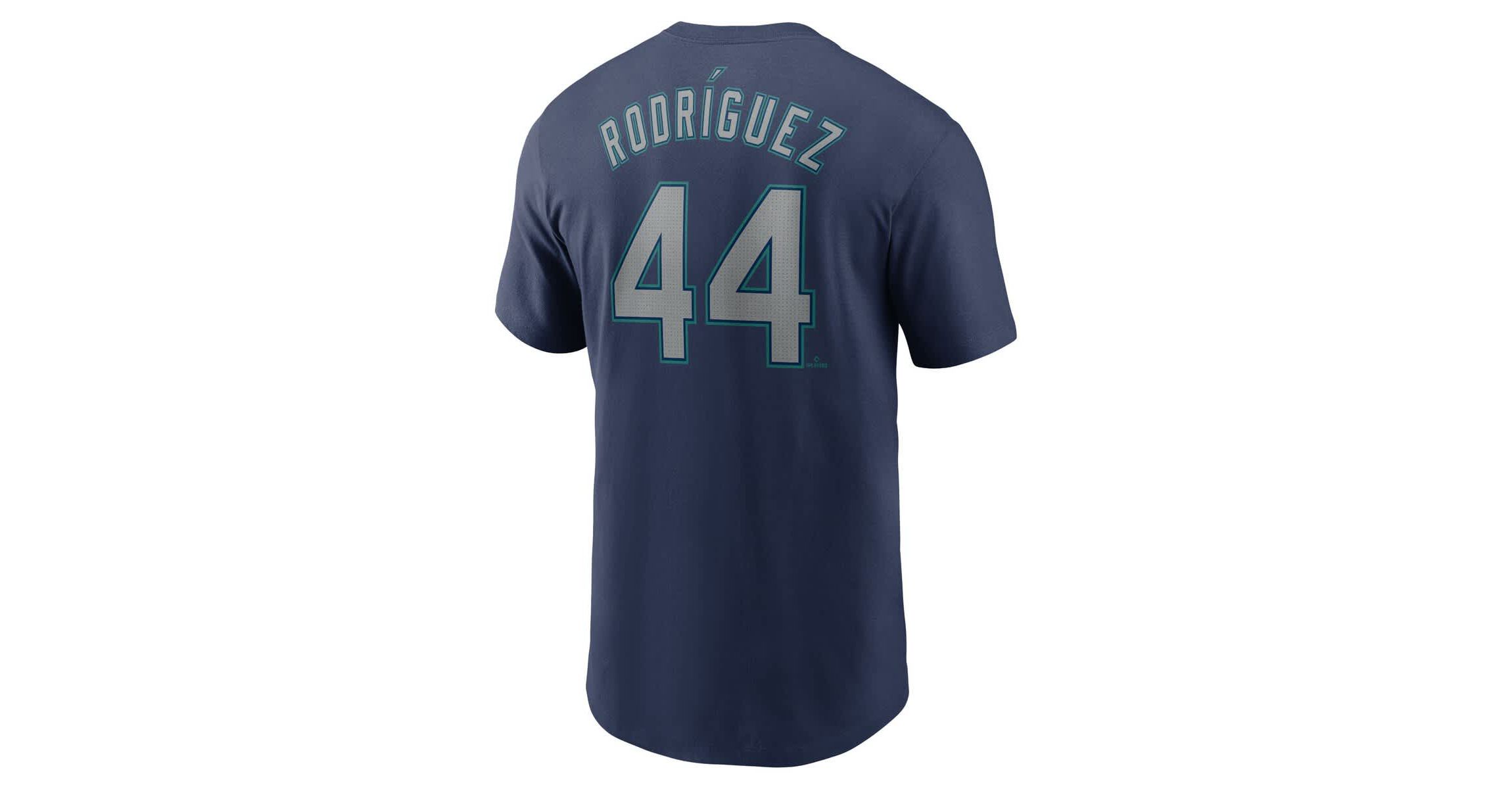 MLB Nike Julio Rodríguez Seattle Mariners Home Player Name & Number T-Shirt