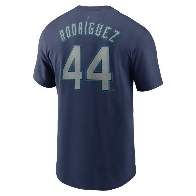 MLB Nike Julio Rodríguez Seattle Mariners Home Player Name & Number T-Shirt
