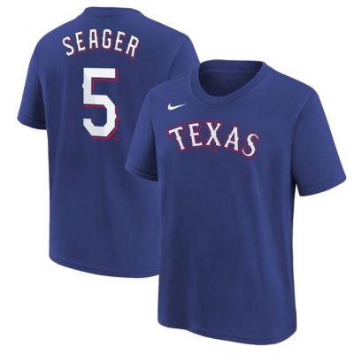 Youth MLB Nike Corey Seager Texas Rangers Name & Number T-Shirt