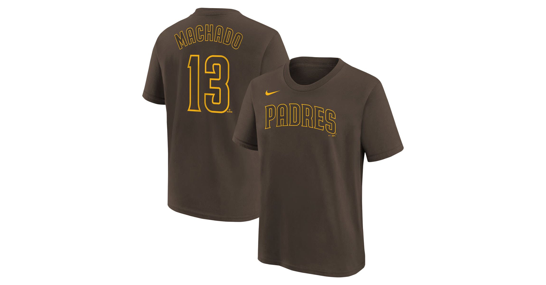 MLB Nike Manny Machado San Diego Padres Home Player Name & Number T-Shirt