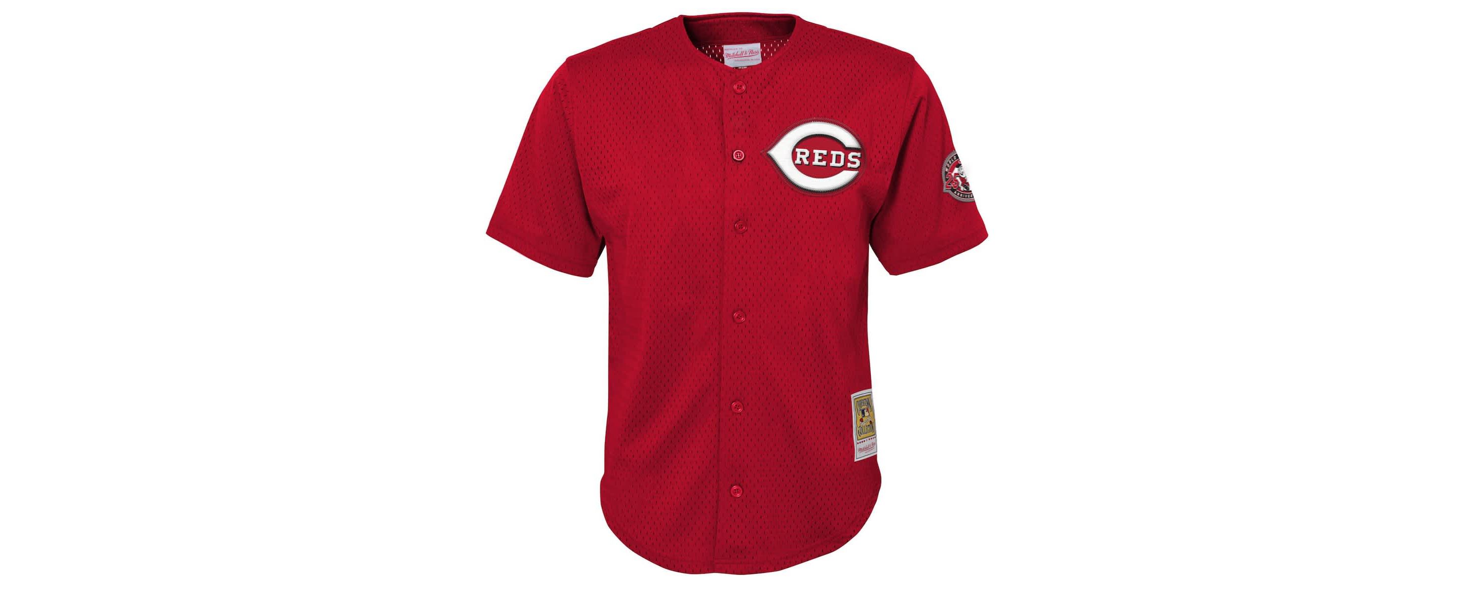 MLB Ken Griffey Jr. Cincinnati Reds Cooperstown Collection Mesh Batting Practice Jersey