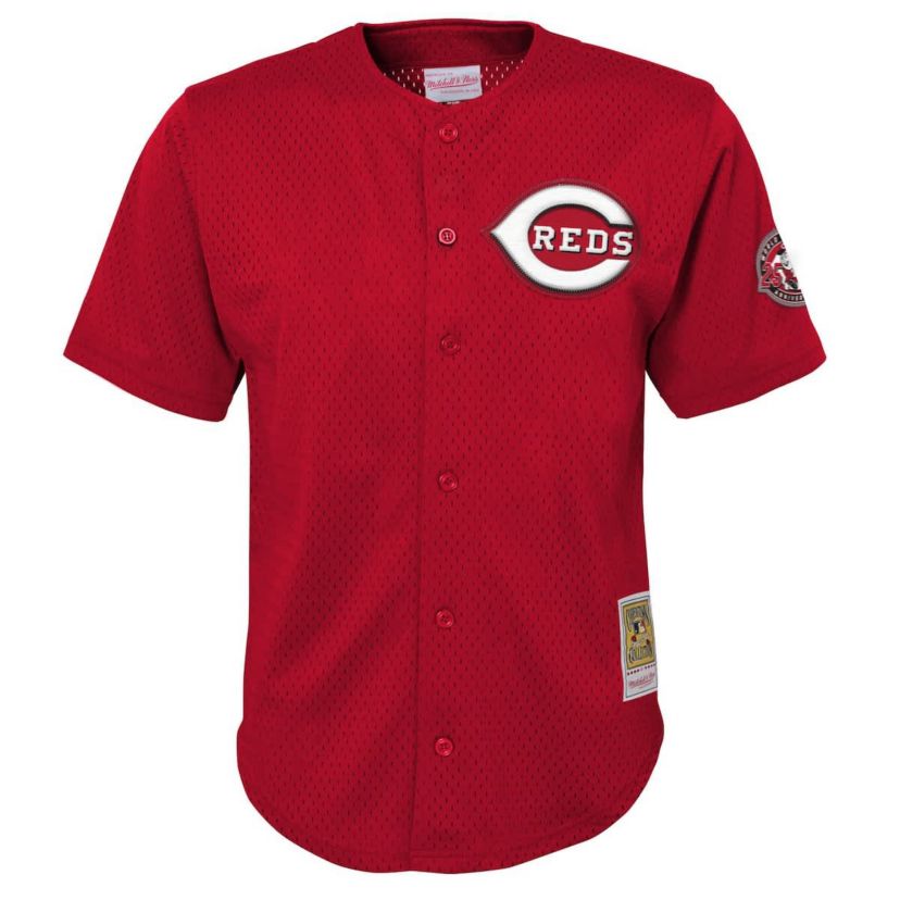MLB Ken Griffey Jr. Cincinnati Reds Cooperstown Collection Mesh Batting Practice Jersey