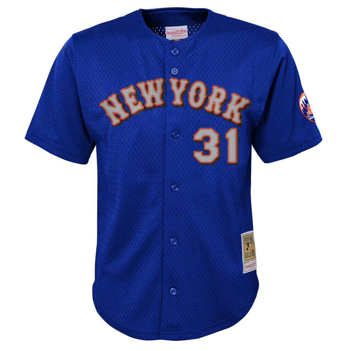 MLB Mike Piazza New York Mets Cooperstown Collection Mesh Batting Practice Jersey