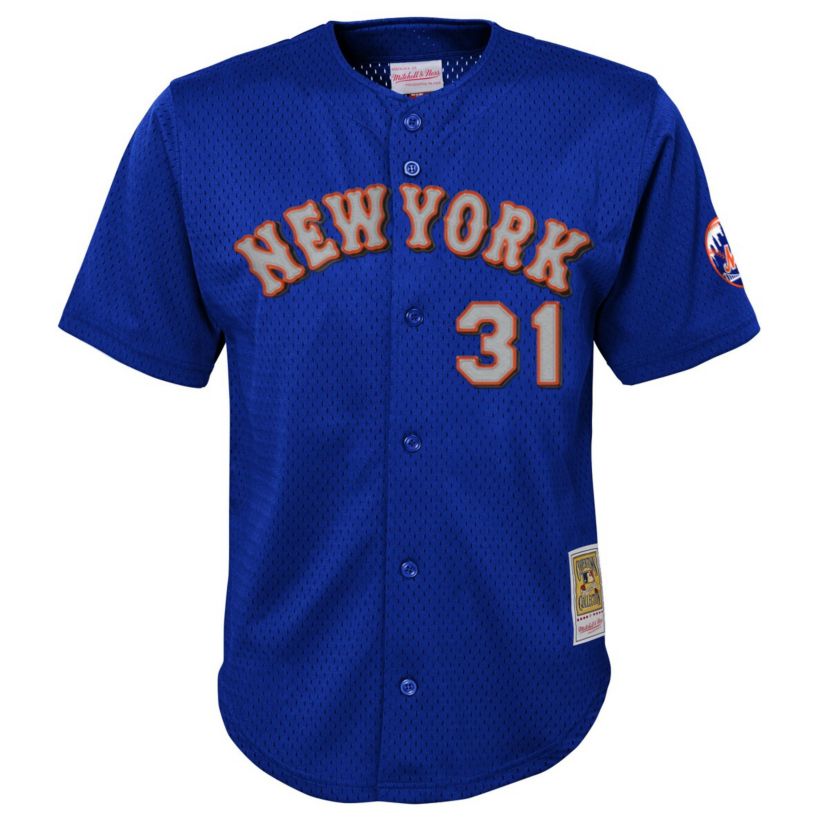 MLB Mike Piazza New York Mets Cooperstown Collection Mesh Batting Practice Jersey