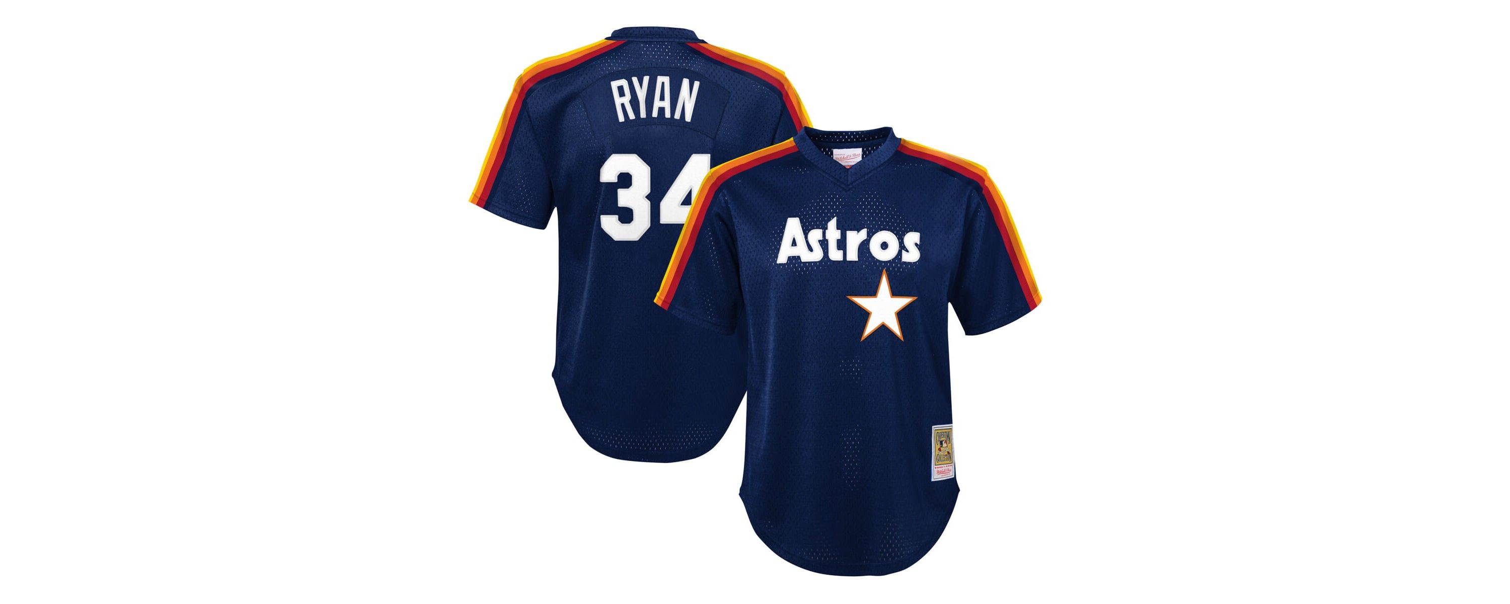 MLB Nolan Ryan Houston Astros Cooperstown Collection Mesh Batting Practice Jersey
