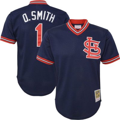 Mitchell & Ness Youth MLB Ozzie Smith St. Louis Cardinals Cooperstown Collection Mesh Batting Practice Jersey