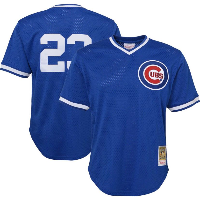 MLB Ryne Sandberg Chicago Cubs Cooperstown Collection Mesh Batting Practice Jersey