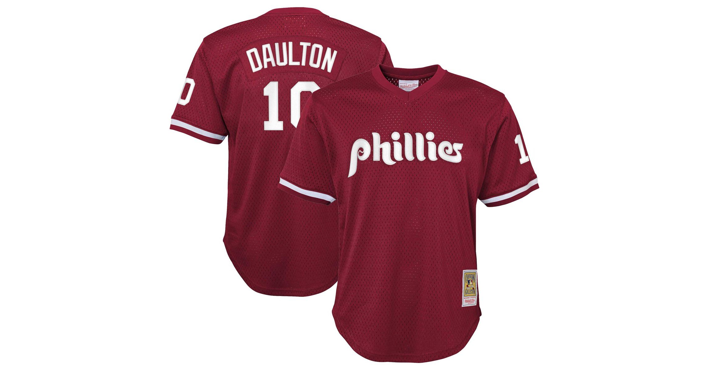 MLB Darren Daulton Philadelphia Phillies Cooperstown Collection Mesh Batting Practice Jersey