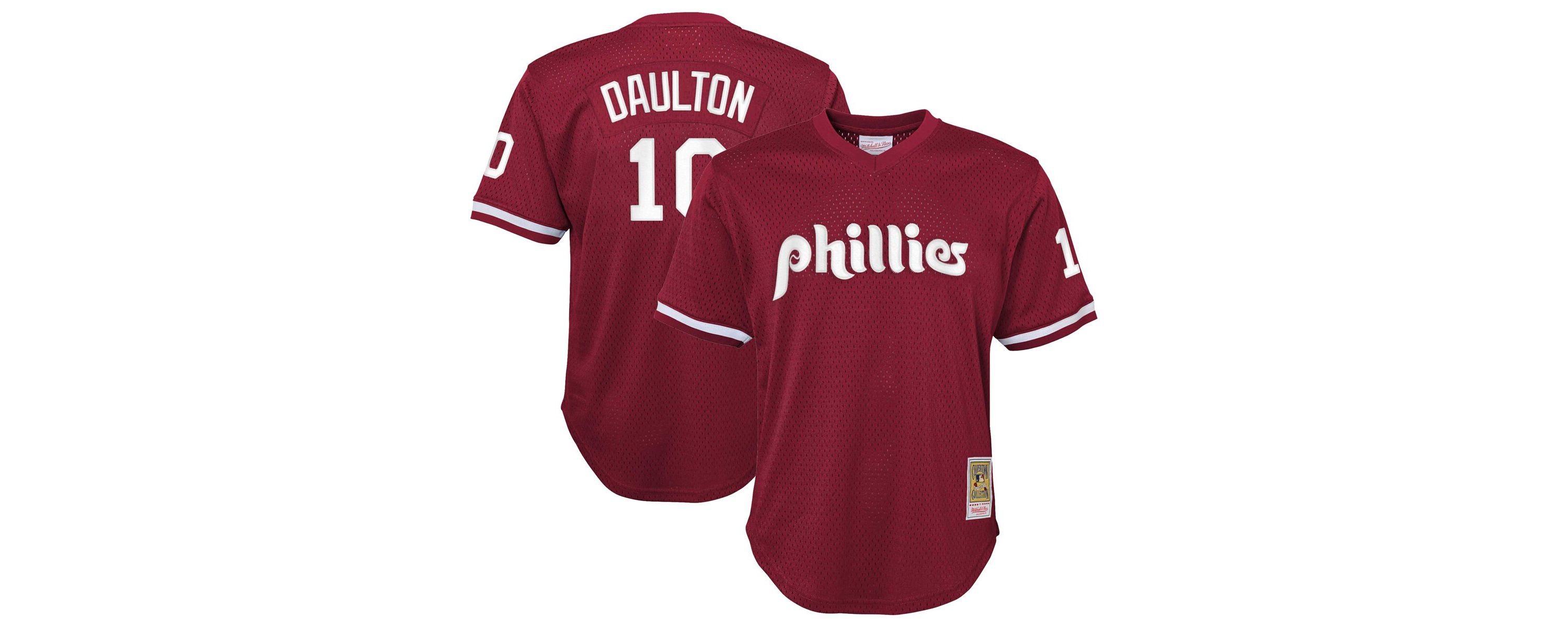 MLB Darren Daulton Philadelphia Phillies Cooperstown Collection Mesh Batting Practice Jersey