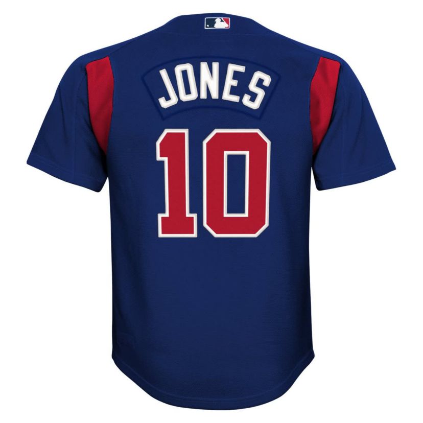 MLB Chipper Jones Atlanta Braves Cooperstown Collection Mesh Batting Practice Jersey