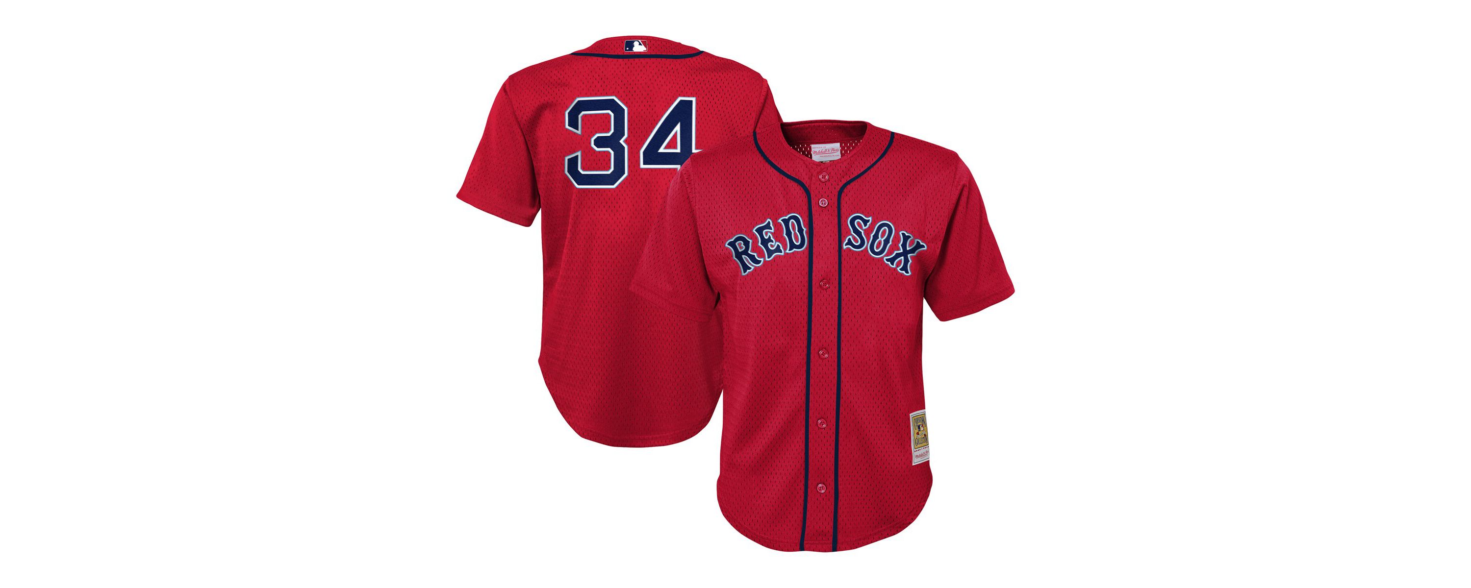 Boston Red Sox MLB David Ortiz Boston Sox Cooperstown Collection Mesh Batting Practice Jersey