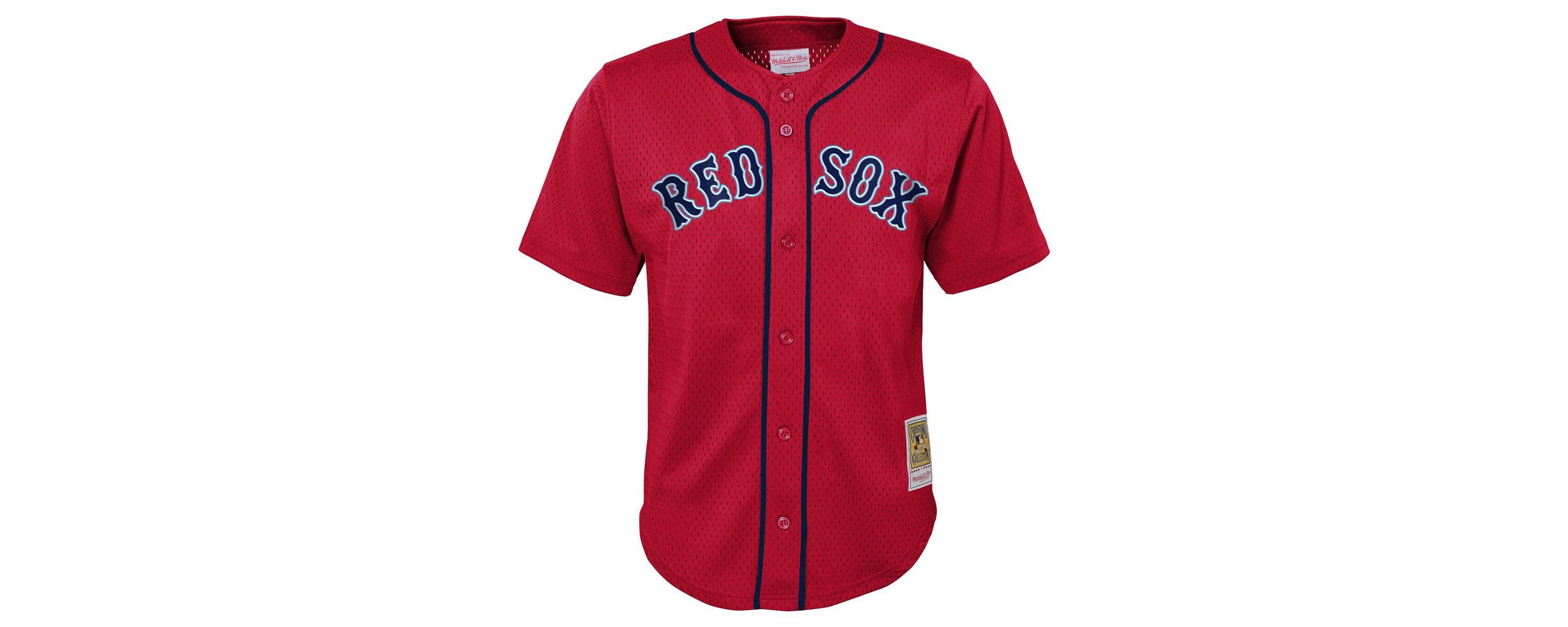 Boston Red Sox MLB David Ortiz Boston Sox Cooperstown Collection Mesh Batting Practice Jersey