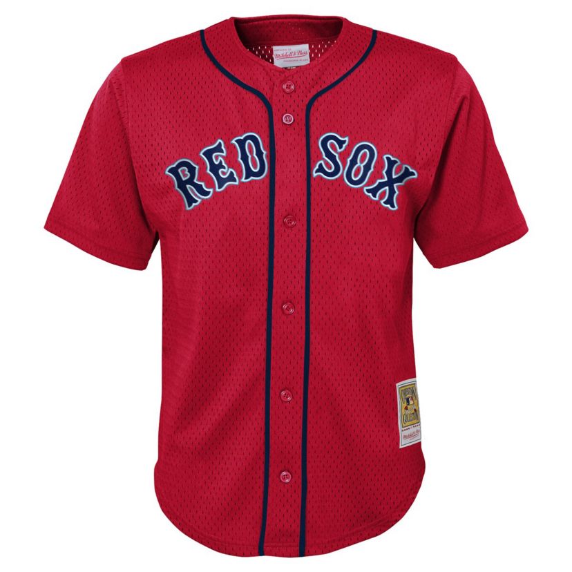 Boston Red Sox MLB David Ortiz Boston Sox Cooperstown Collection Mesh Batting Practice Jersey