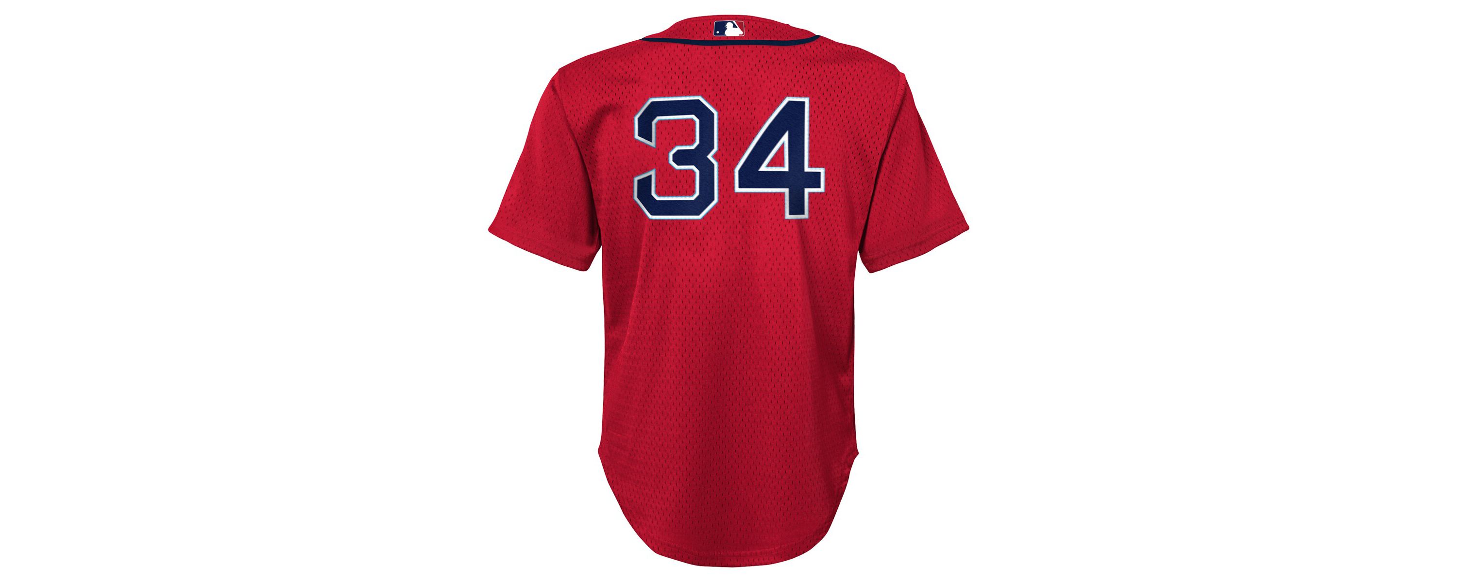Boston Red Sox MLB David Ortiz Boston Sox Cooperstown Collection Mesh Batting Practice Jersey