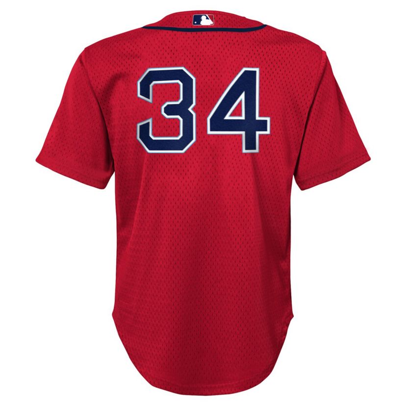 Boston Red Sox MLB David Ortiz Boston Sox Cooperstown Collection Mesh Batting Practice Jersey