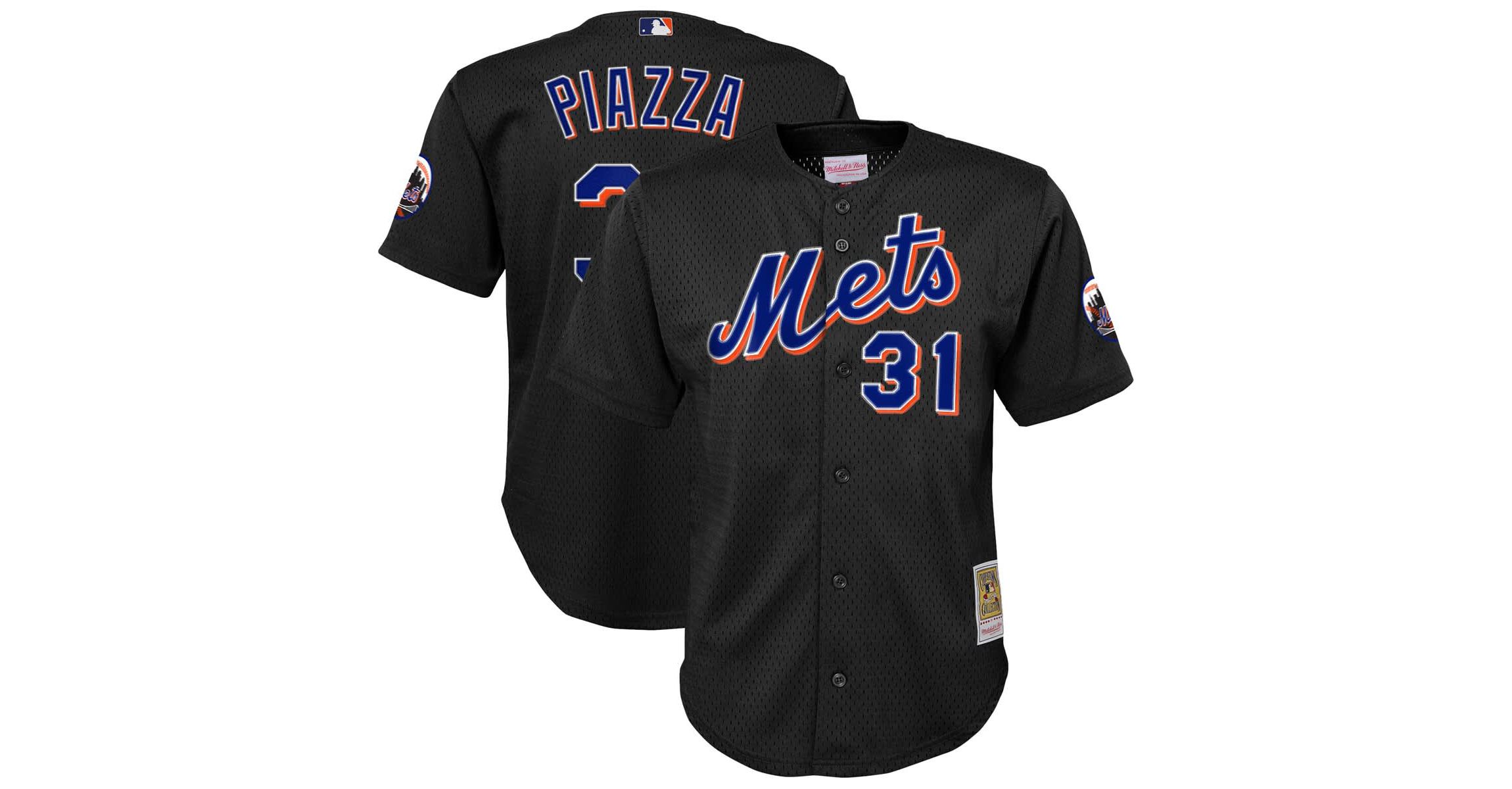 MLB Mike Piazza New York Mets Cooperstown Collection Mesh Batting Practice Jersey