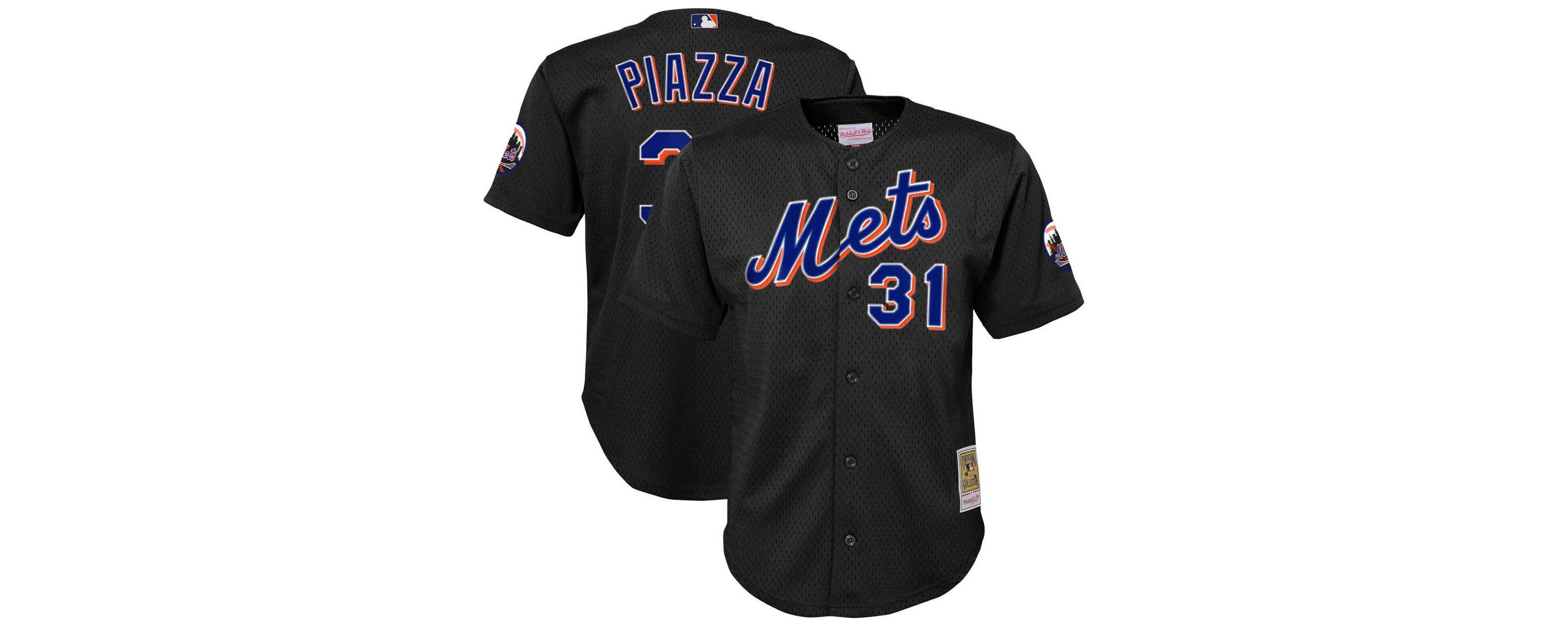 MLB Mike Piazza New York Mets Cooperstown Collection Mesh Batting Practice Jersey