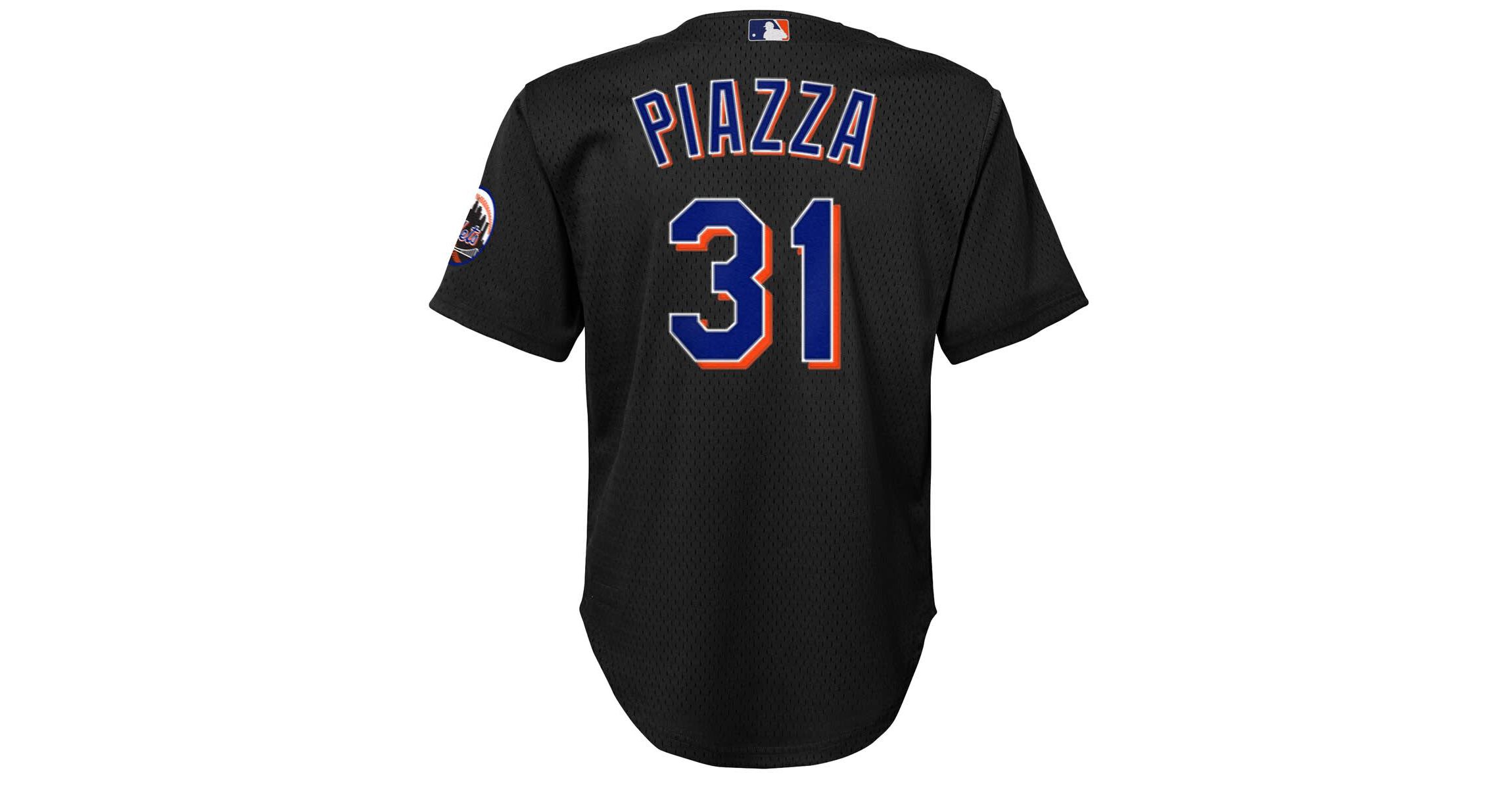 MLB Mike Piazza New York Mets Cooperstown Collection Mesh Batting Practice Jersey