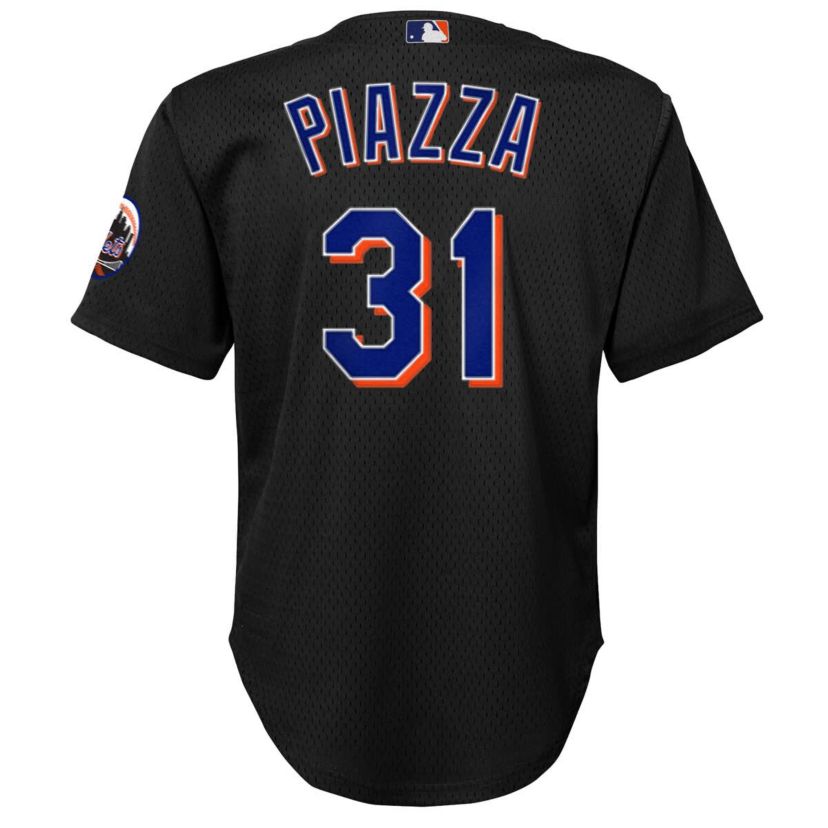 MLB Mike Piazza New York Mets Cooperstown Collection Mesh Batting Practice Jersey