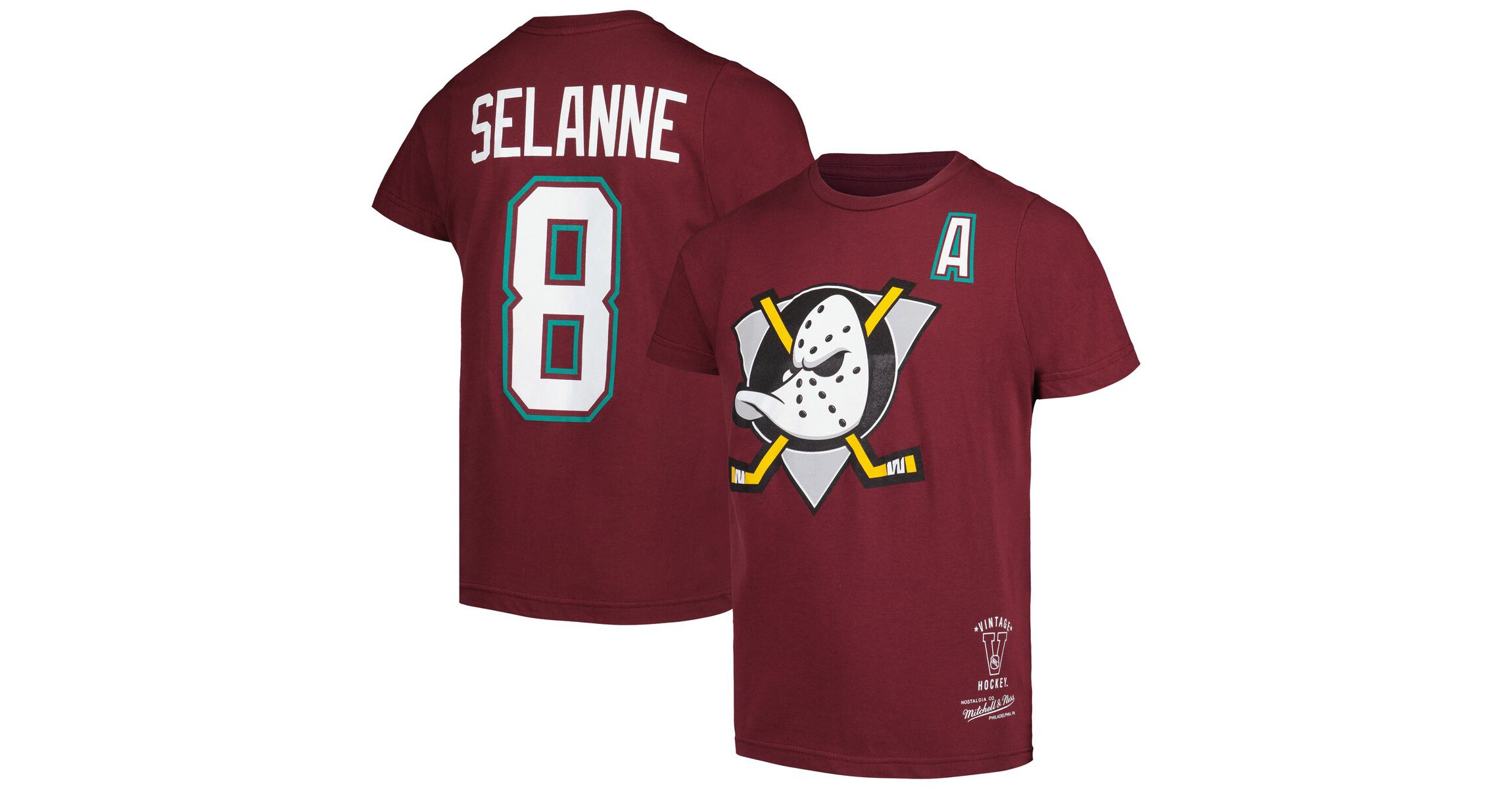 NHL Teemu Selanne Anaheim Ducks Name & Number T-Shirt