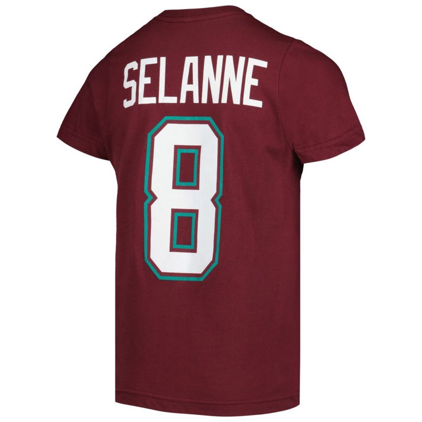 NHL Teemu Selanne Anaheim Ducks Name & Number T-Shirt