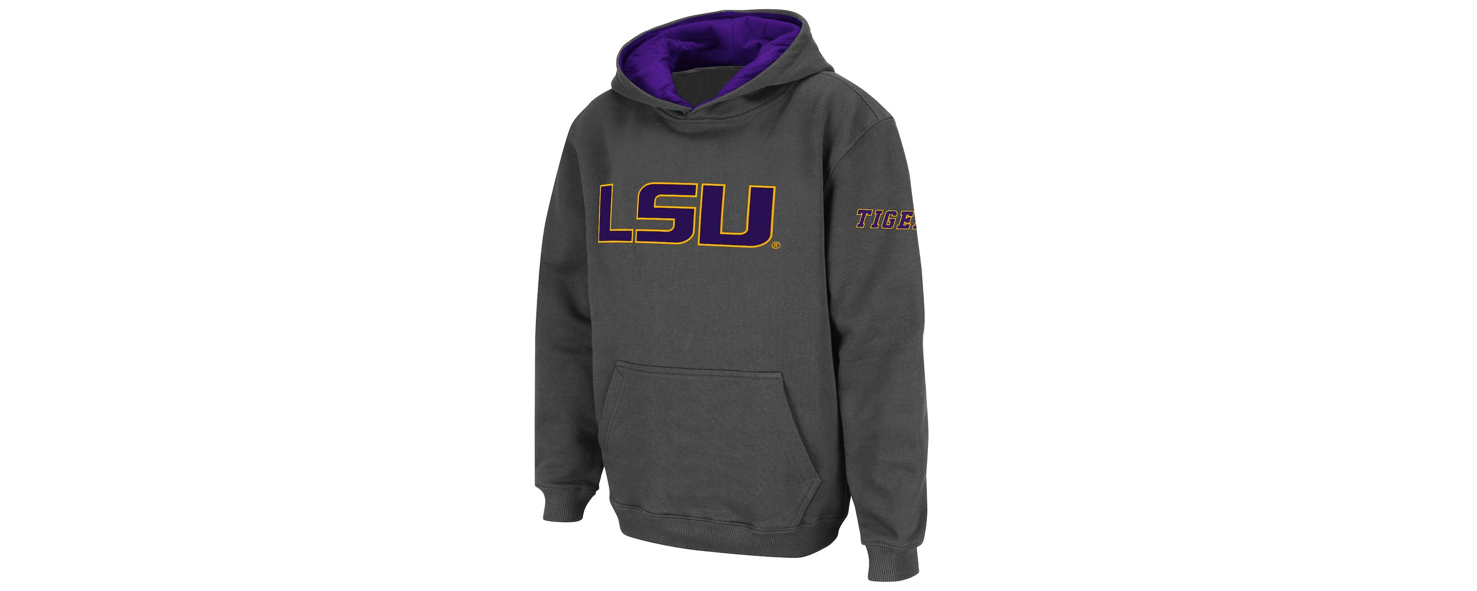 NCAA LSU Tigers Big Logo Pullover Hoodie