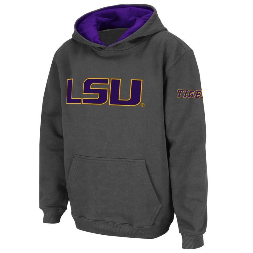 NCAA LSU Tigers Big Logo Pullover Hoodie