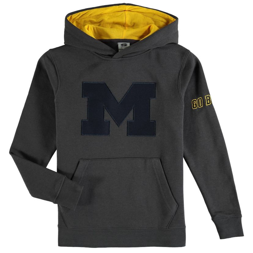 NCAA Michigan Wolverines Big Logo Pullover Hoodie