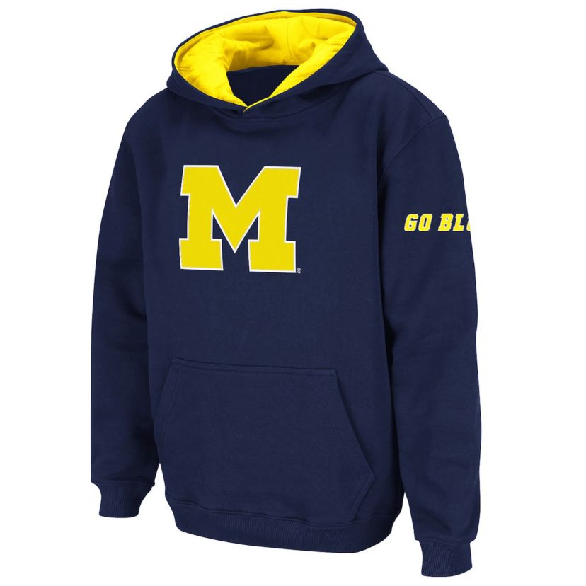 NCAA Michigan Wolverines Big Logo Pullover Hoodie