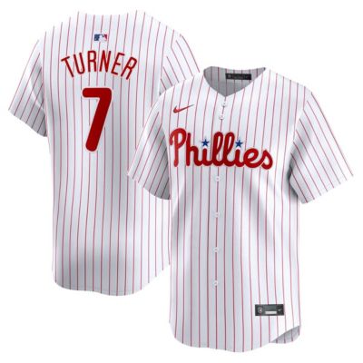 Youth MLB Nike Trea Turner Philadelphia Phillies Home Limited Player Jersey