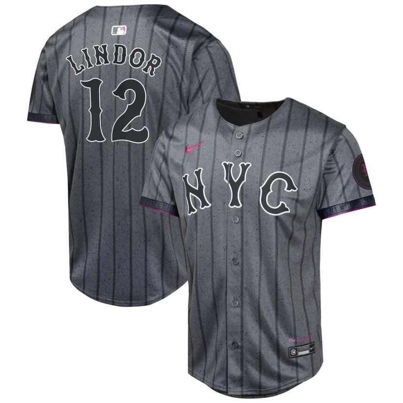 MLB Nike Francisco Lindor New York Mets 2024 City Connect Limited Player Jersey
