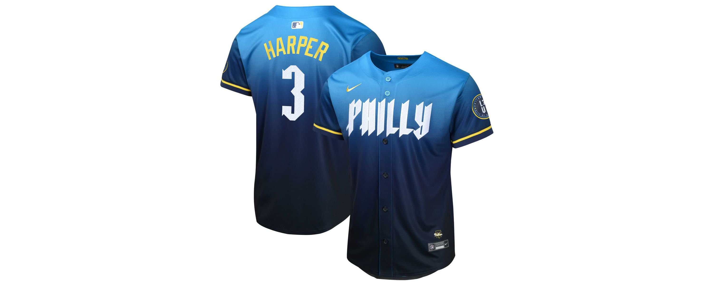 MLB Nike Bryce Harper Philadelphia Phillies 2024 City Connect Limited Player Jersey