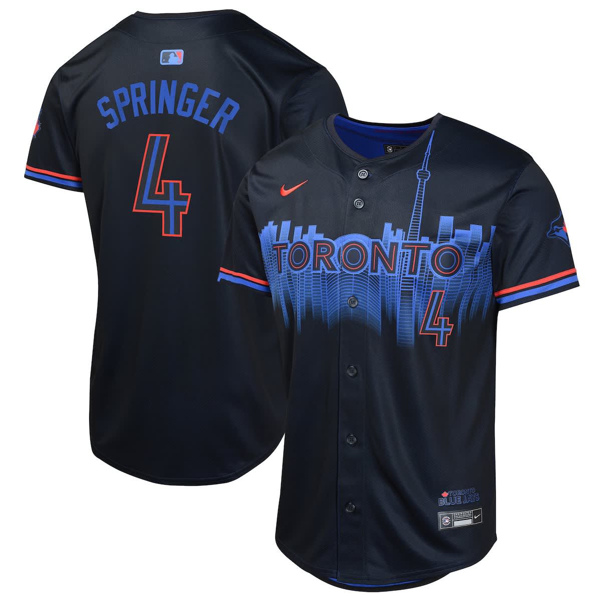 Toronto Blue Jays MLB Nike George Springer Toronto Jays 2024 City Connect Limited Player Jersey