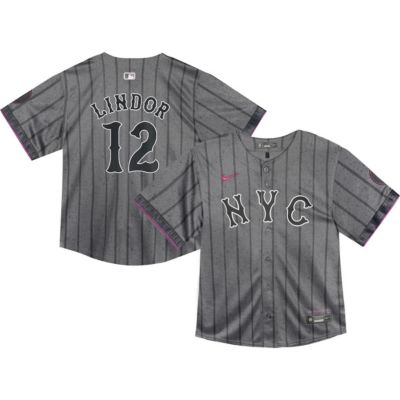 MLB Nike Francisco Lindor New York Mets 2024 City Connect Limited Player Jersey, 2T
