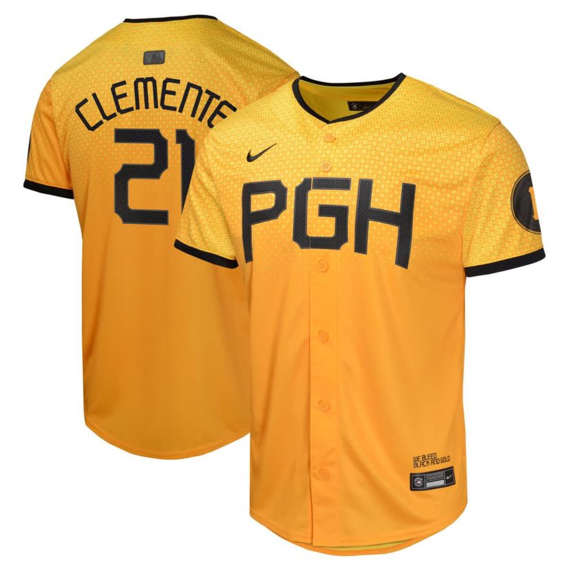 MLB Nike Roberto Clemente Pittsburgh Pirates City Connect Limited Player Jersey