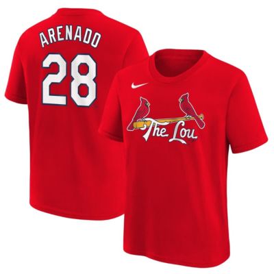 Youth MLB Nike Nolan Arenado St. Louis Cardinals 2024 City Connect Name & Number T-Shirt