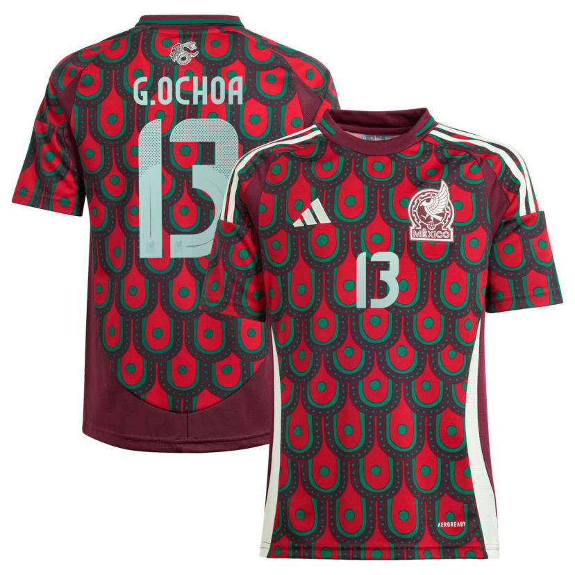 Soccer National Teams Guillermo Ochoa Mexico National Team 2024 Home Replica Player Jersey