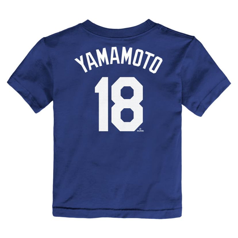 MLB Nike Yoshinobu Yamamoto Los Angeles Dodgers Name & Number T-Shirt