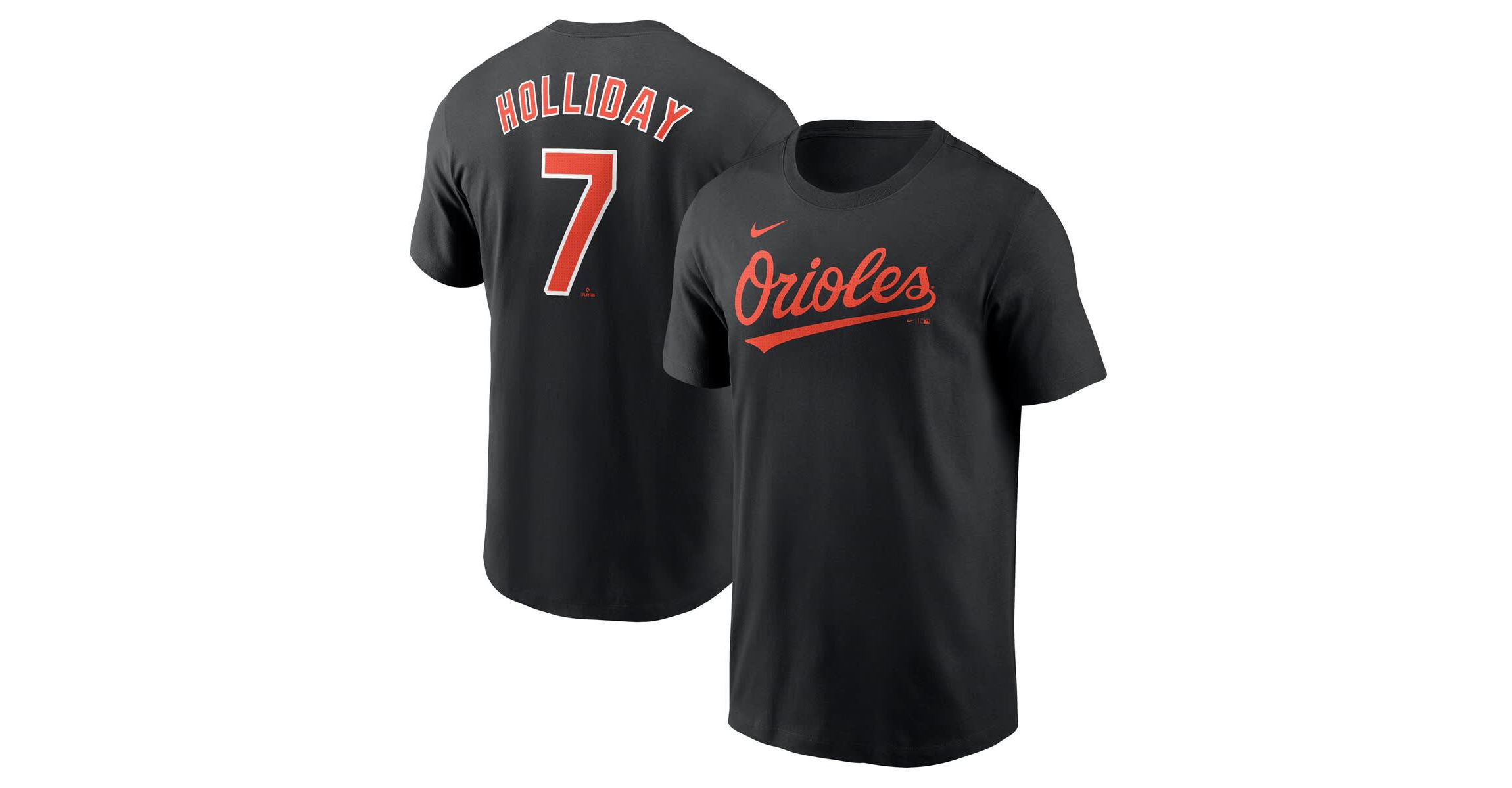 MLB Nike Jackson Holliday Baltimore Orioles Fuse Name & Number T-Shirt