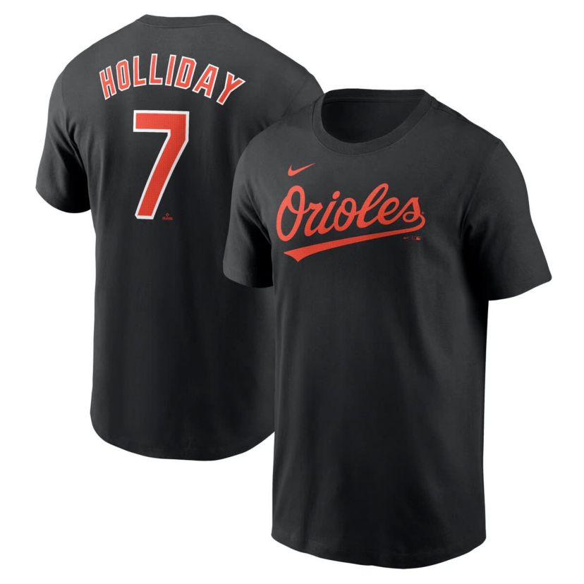 MLB Nike Jackson Holliday Baltimore Orioles Fuse Name & Number T-Shirt