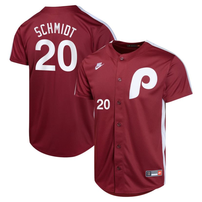 MLB Nike Mike Schmidt Philadelphia Phillies Cooperstown Collection Limited Player Jersey