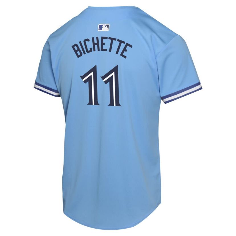 Toronto Blue Jays MLB Nike Bo Bichette Powder Toronto Jays Alternate Player Game Jersey