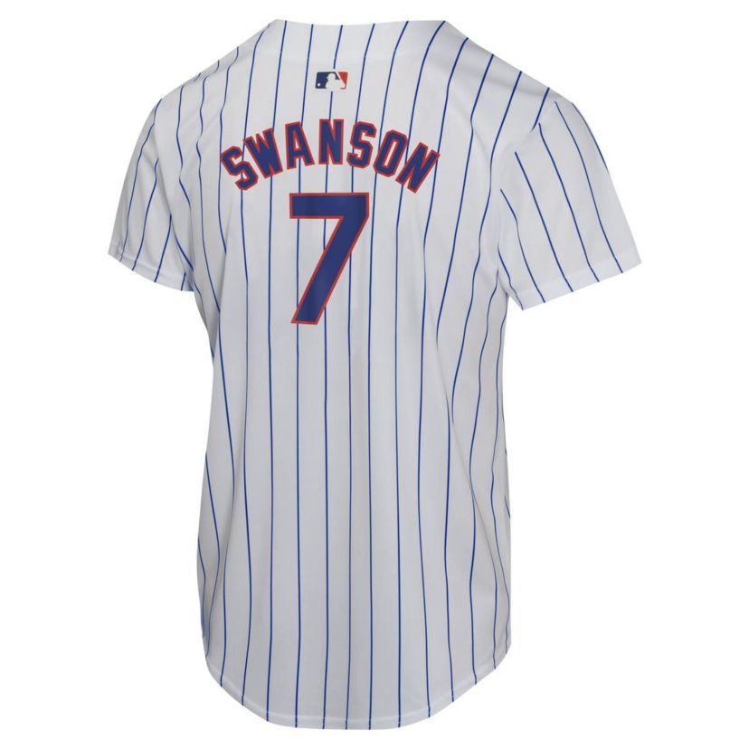 MLB Nike Dansby Swanson Chicago Cubs Home Game Player Jersey