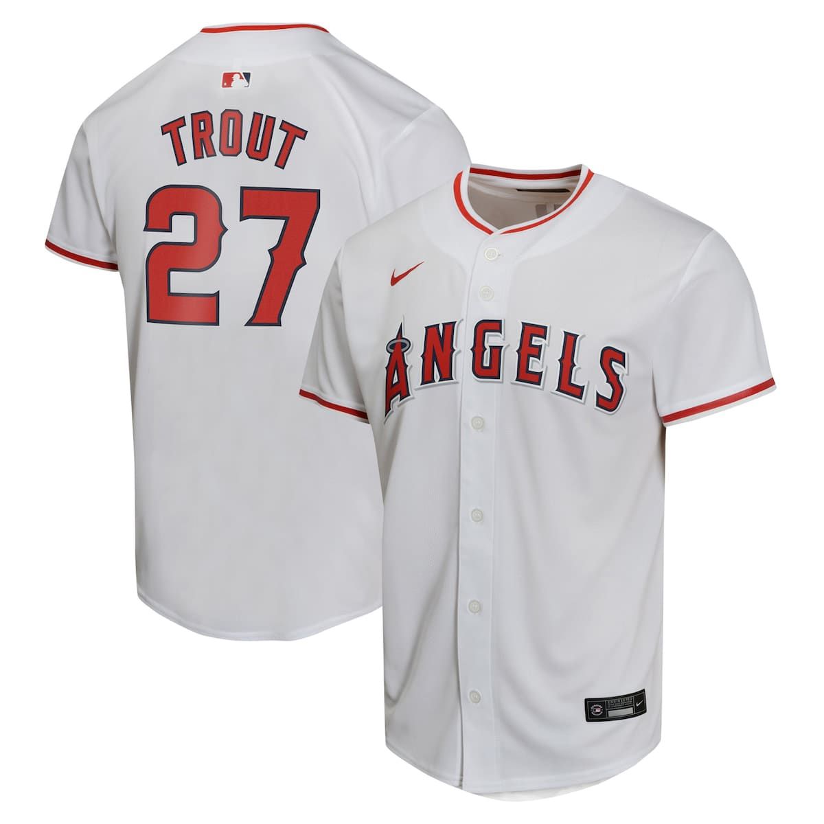 MLB Nike Mike Trout Los Angeles Angels Home Game Player Jersey