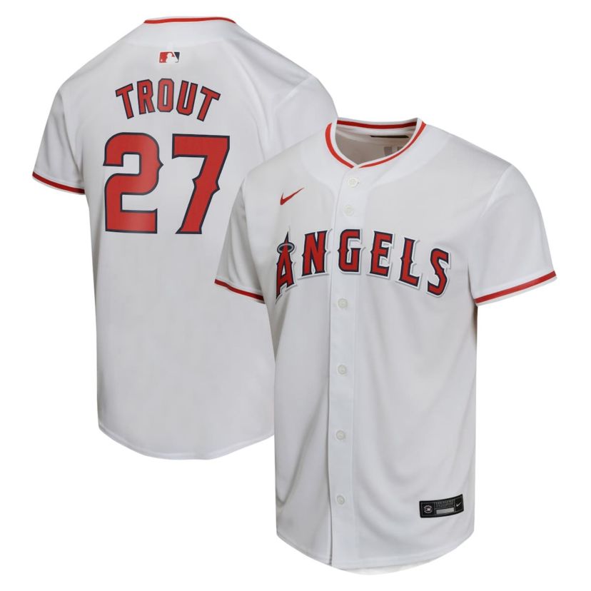 MLB Nike Mike Trout Los Angeles Angels Home Game Player Jersey