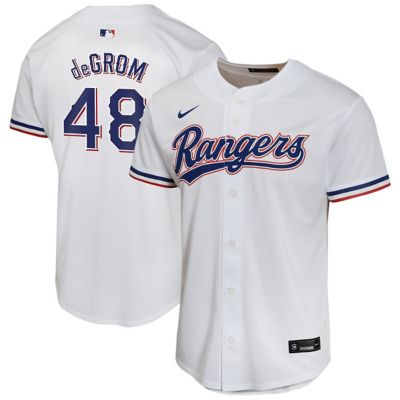 Youth MLB Nike Jacob deGrom Texas Rangers Home Game Player Jersey